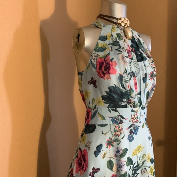 NWT Eliza J. Floral/Butterfly Halter Gown.  Sz 6 - Picture 6 of 6